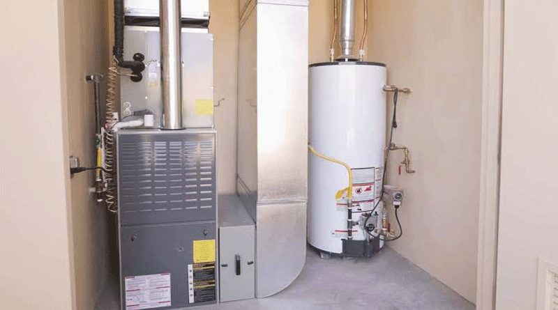 combine a biogas reactor with a gas furnace